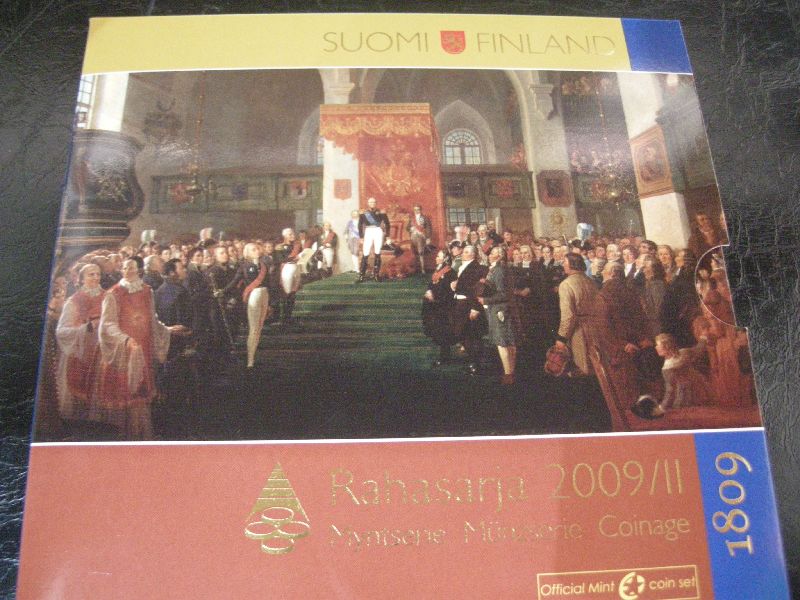 (afbeelding voor) BU set Finland 2009-2 De originele met de 2 x 2 euromunt